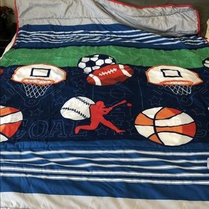 Twin size sports bedding
